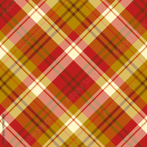 Seamless pattern in stylish festive colors for plaid, fabric, textile, clothes, tablecloth and other things. Vector image. 2