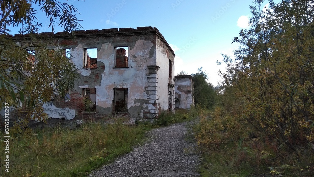 September of Russia abandoned place, North of Russia