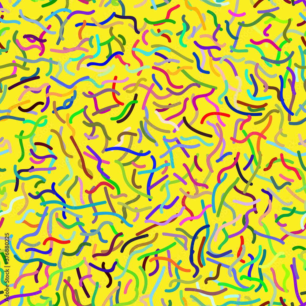 Seamless repeating pattern from curved lines