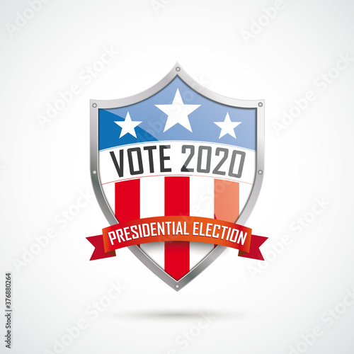 Vote Presidential Election Protection Shield Ribbon