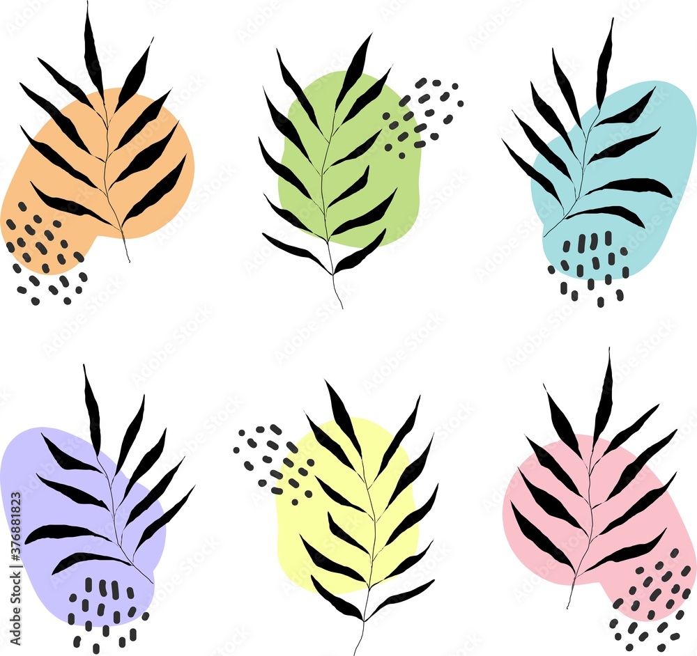 abstract plants icon abstract plants icon