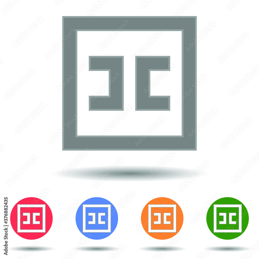 CC Creative Commons icon vector logo isolated on background CC Creative Commons icon vector logo isolated on background