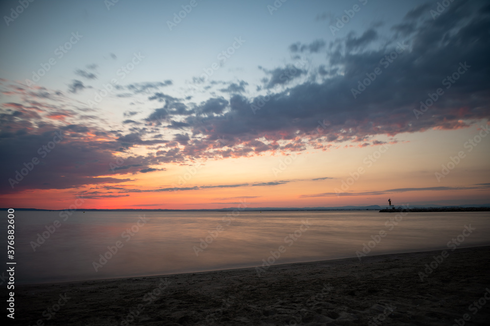 Sunset on Port Camargue Sunset on Port Camargue
