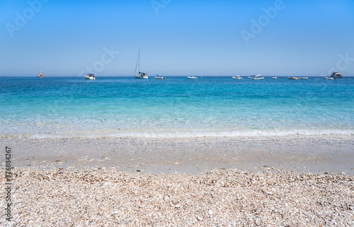 Clear azure coloured sea water, Sardinia, Italy