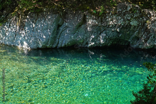 夏の阿寺渓谷