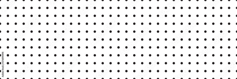 texture for note or notebook. black sheet paper. white mesh pattern. seamless Polka dot background. vector texture for note or notebook