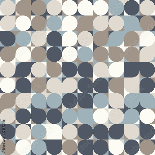 Abstract geometric background in neutral colors. Seamless vector pattern.