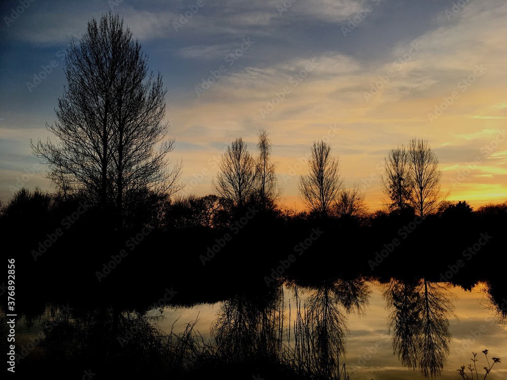 Obraz premium Sunset reflection