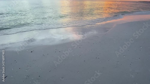 Sunset at Marco Island florida by south beach  photo