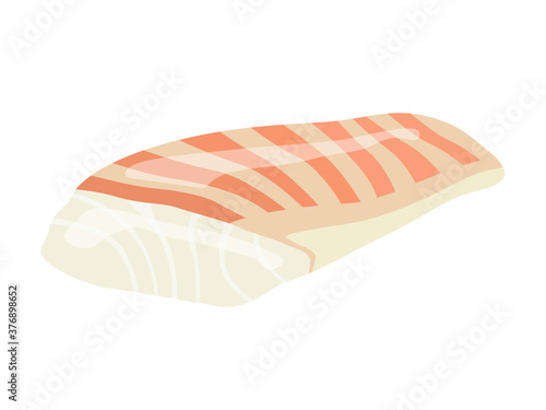 鯛の切り身のイラスト