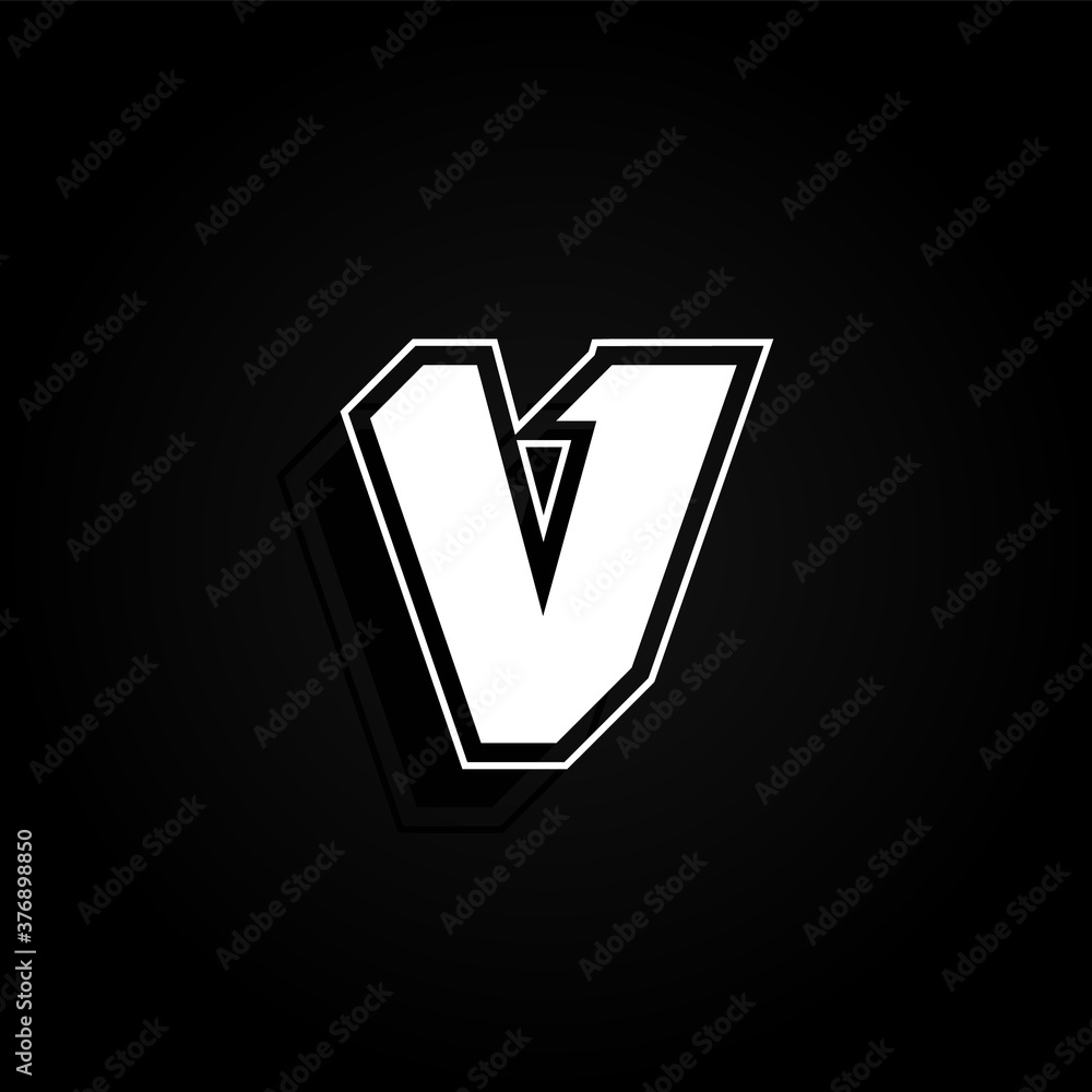 Modern, minimal and dynamic 'Rapper' font character with 45 degree angles, vector illustration Modern, minimal and dynamic 'Rapper' font character with 45 degree angles, vector illustration