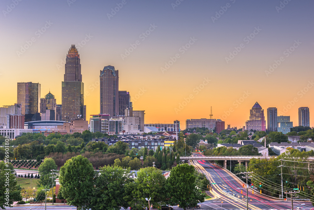Charlotte, North Carolina, USA Skyline