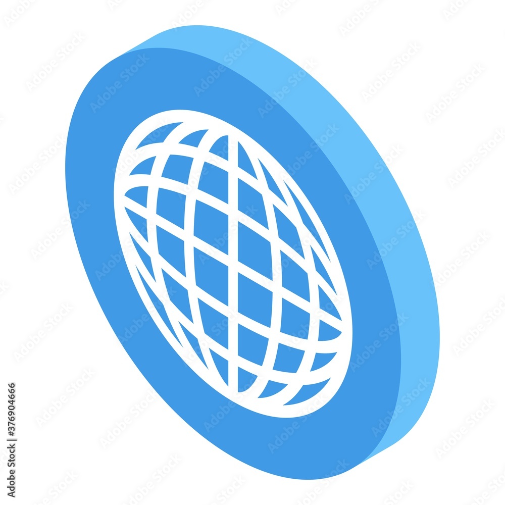 Global video call icon. Isometric of global video call vector icon for web design isolated on white background Global video call icon. Isometric of global video call vector icon for web design isolated on white background