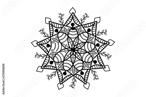classic mandala ornament design illustration
