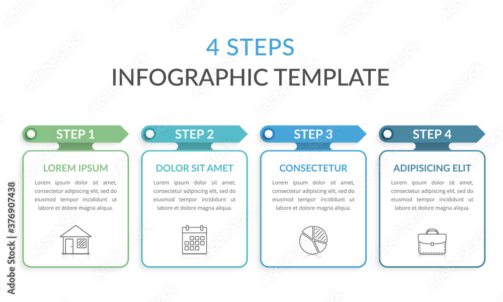 4 Steps - Infographic Template 4 Steps - Infographic Template