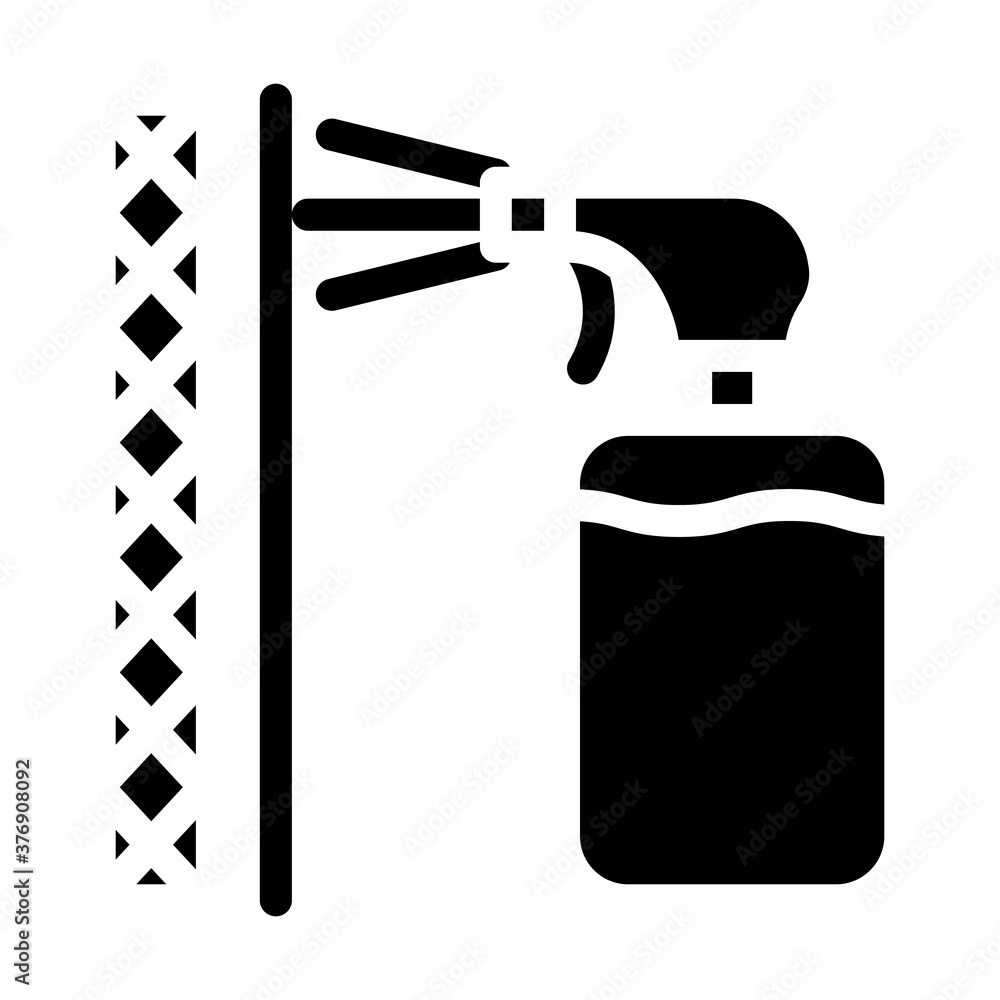 waterproof layer sprayer glyph icon vector illustration waterproof layer sprayer glyph icon vector illustration