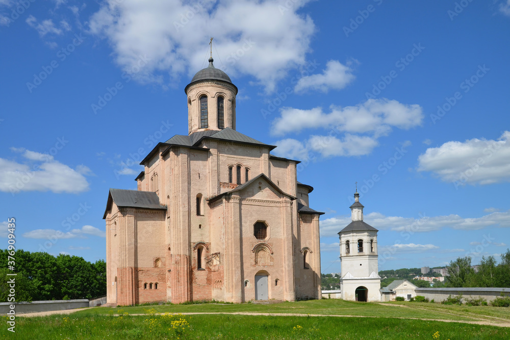 Church of Michael Archangel on the Pier (Svirskaya Church, 1180-1197). Smolensk city, Smolensk Oblast, Russia.