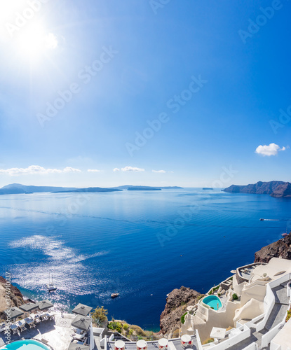 View of Oia on the island of Santorini