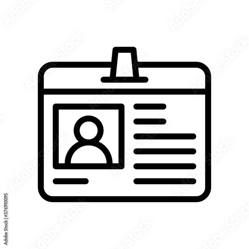 administrative related entry card or character on entry card vector in lineal style,