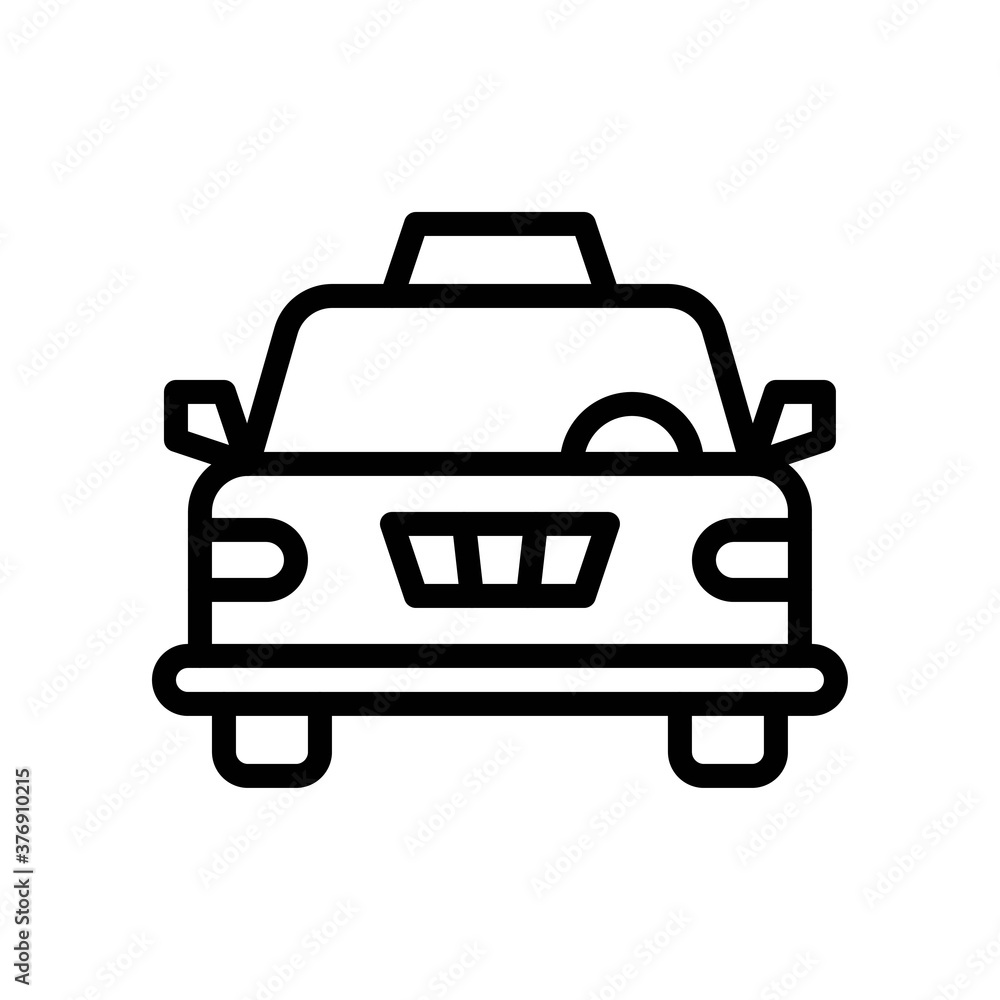 administrative related car or taxi for traveling vector in lineal style, administrative related car or taxi for traveling vector in lineal style,
