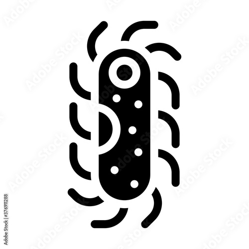 protozoa malaria glyph icon vector isolated illustration