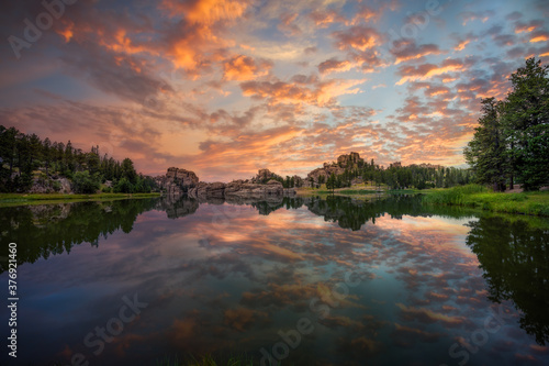 Magnificent Sunrise at Sylvan Lake