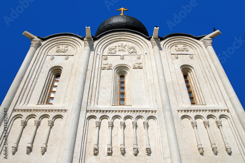 Decoration of Church of the Intercession on the Nerl (Pokrova na Nerli, XII century). Vladimir Oblast, Russia. photo