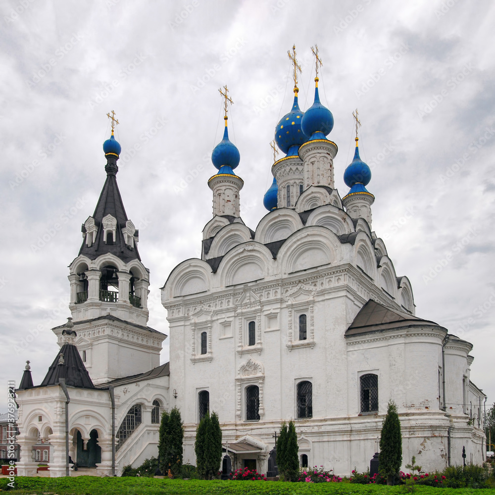 Annunciation cathedral (Blagoveshchensky cathedral, 1664) in Annunciation monastery. Murom town, Vladimir Oblast, Russia.