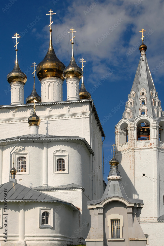 Trinity cathedral (Troitsky cathedral, 1689) of St. Nicholas monastery (Nikolsky monastery). Gorokhovets town, Vladimir Oblast, Russia.