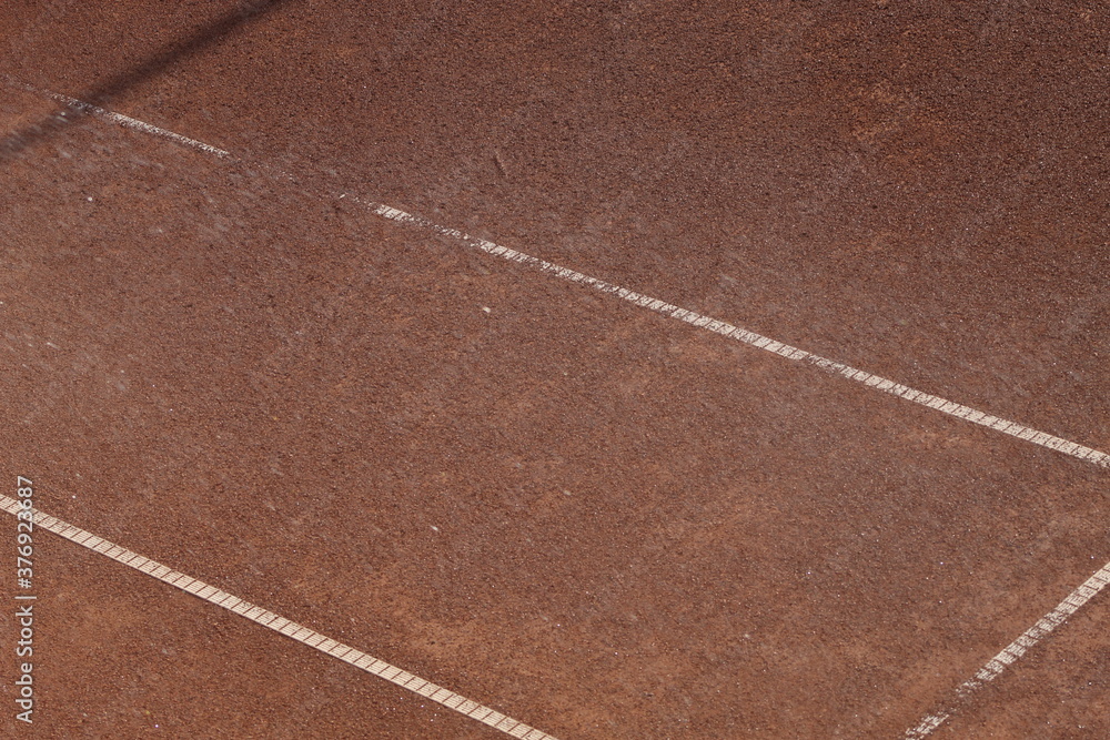 tennis court close up