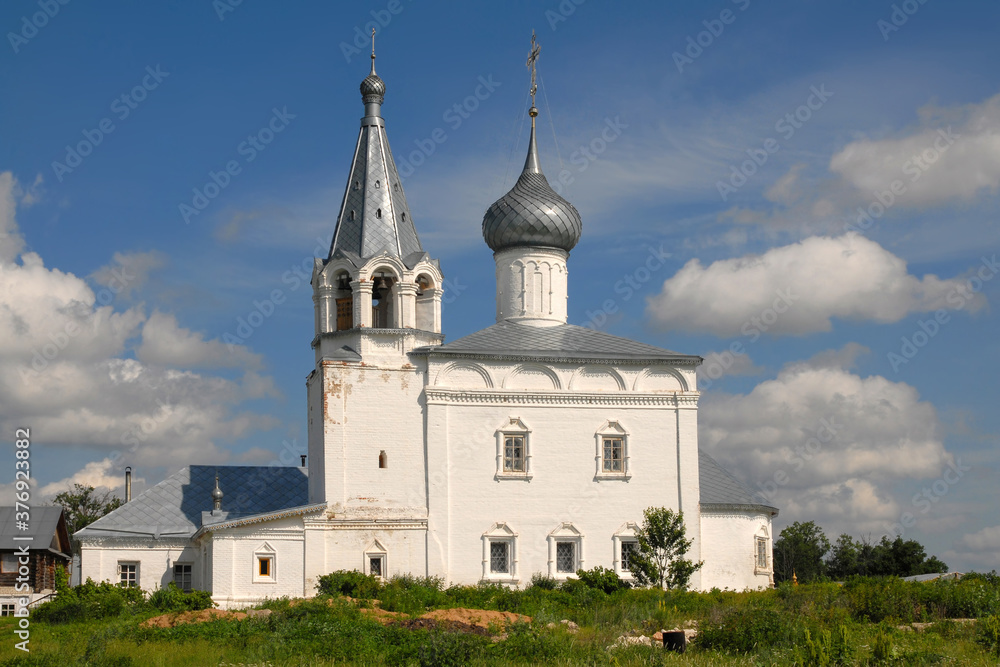 Znamensky Cathedral (XVII century) of Znamensky Krasnogrivsky monastery. Gorokhovets town, Vladimir Oblast, Russia.