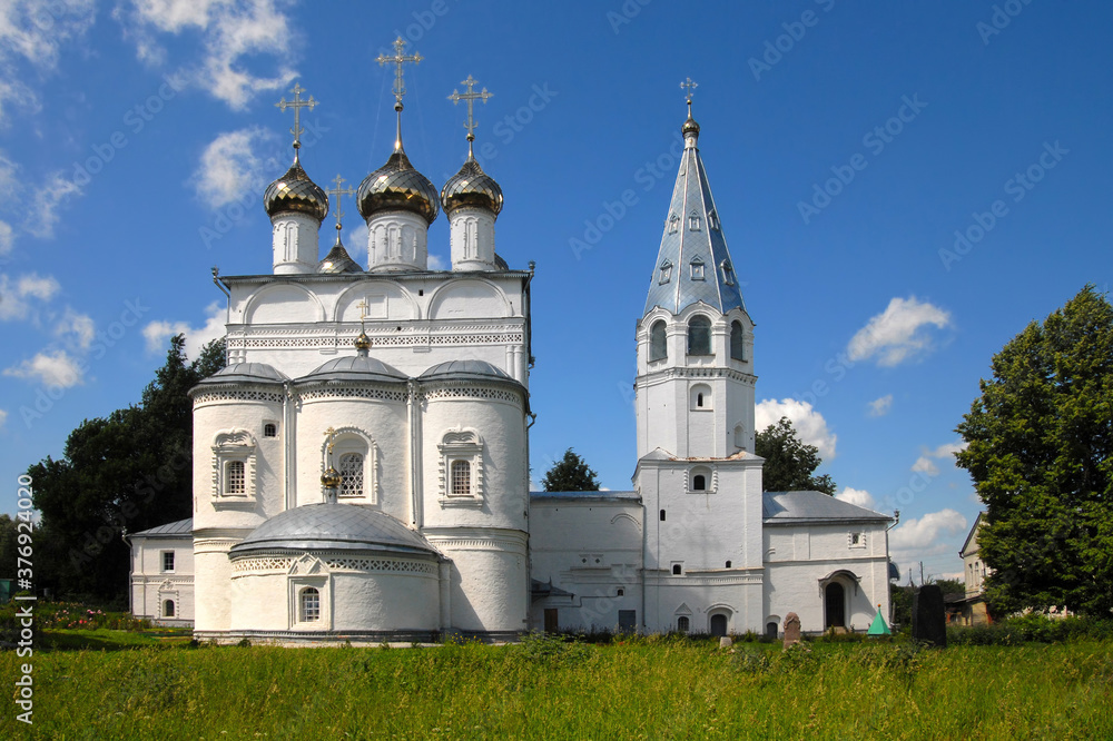 Annunciation Cathedral (Blagoveshchensky cathedral, 1682-1689) of Annunciation monastery. Vyazniki town, Vladimir Oblast, Russia.