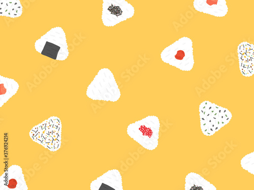 おにぎりの背景イラスト