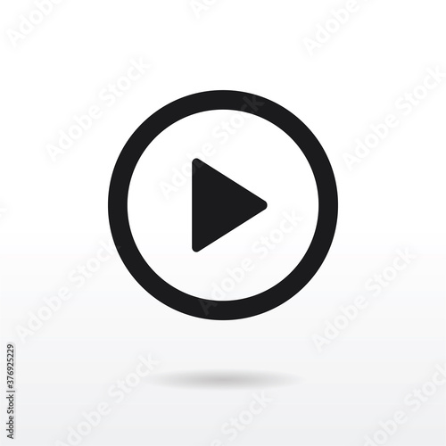 Free Download Play icon vector . Play button - GFXLoad