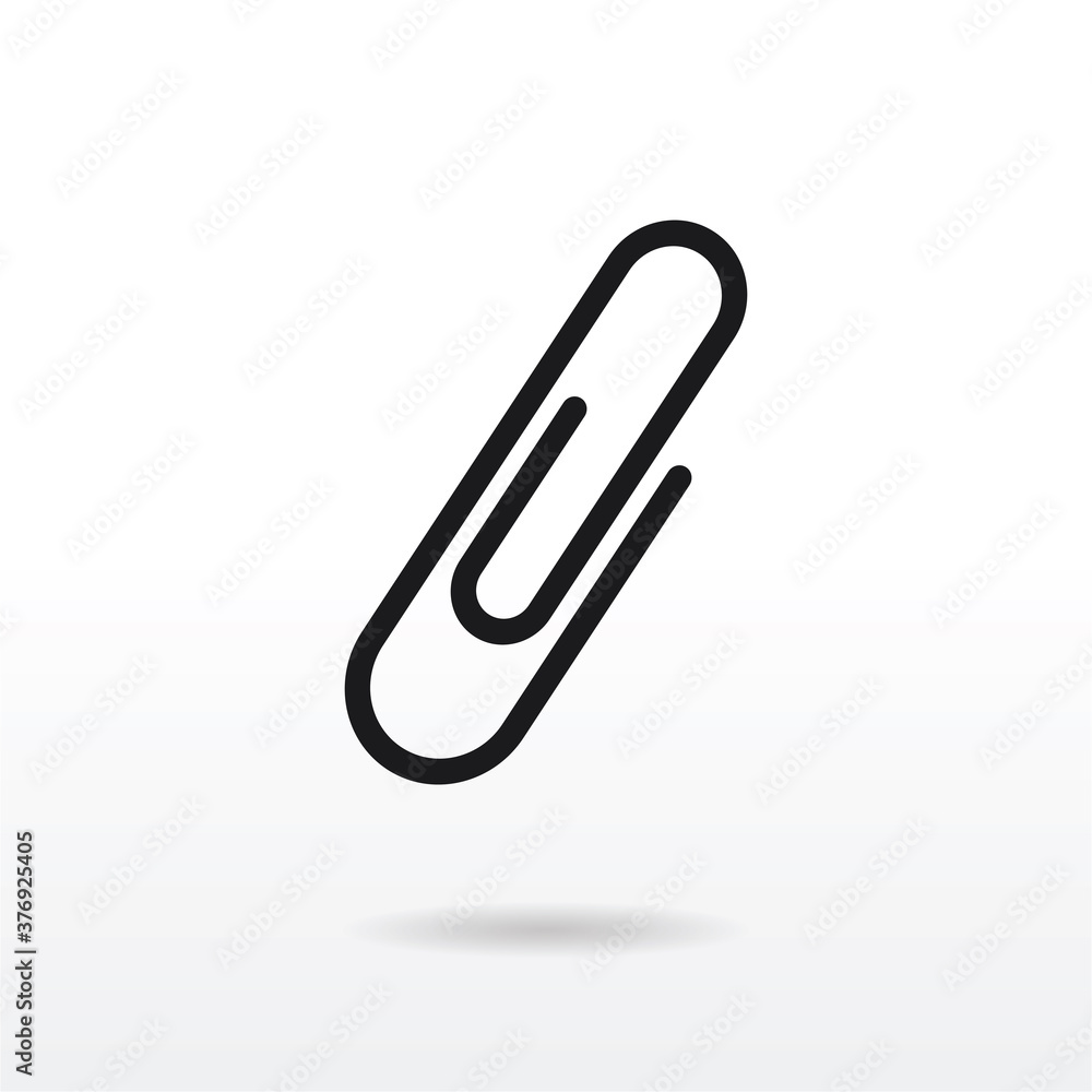 Paper Clip icon vector . Paperclip sign