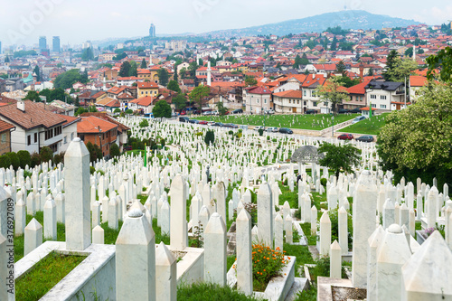 Martyrs’ Cemetery Kovaci, Sarajevo, Bosnia and Herzegovina photo