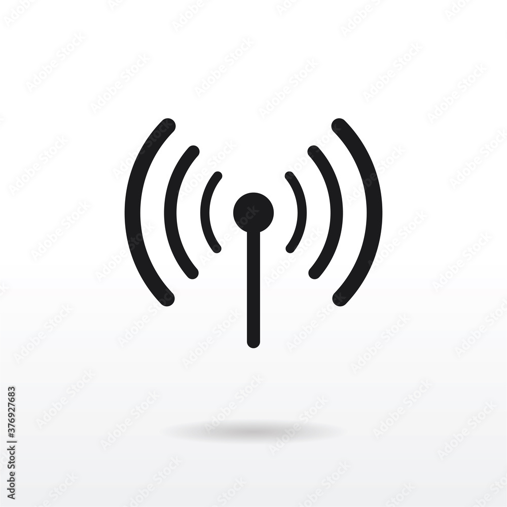 Signal icon vector . Wireless sign Signal icon vector . Wireless sign