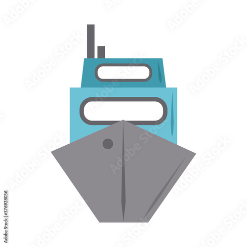 summer vacation travel, cruise transport maritime tourism flat icon style