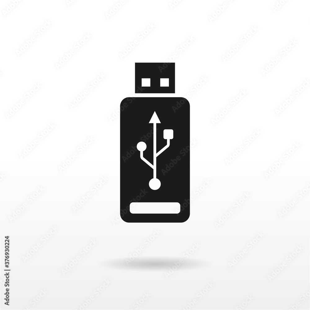usb flash icon vector . Usb Memory sign usb flash icon vector . Usb Memory sign
