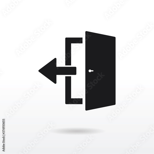 Door arrow icon vector eps 10