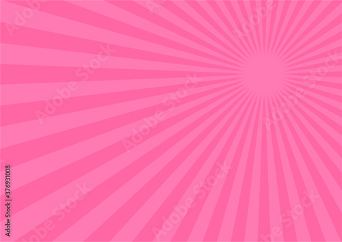 背景素材 集中線 放射線（ピンク） B02