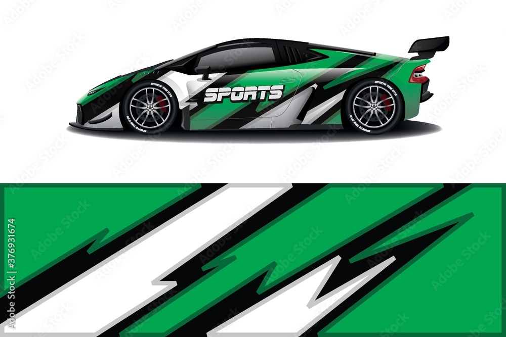 Sports car wrapping decal design Sports car wrapping decal design