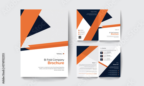 corporate bi fold brochure design, company brochure design