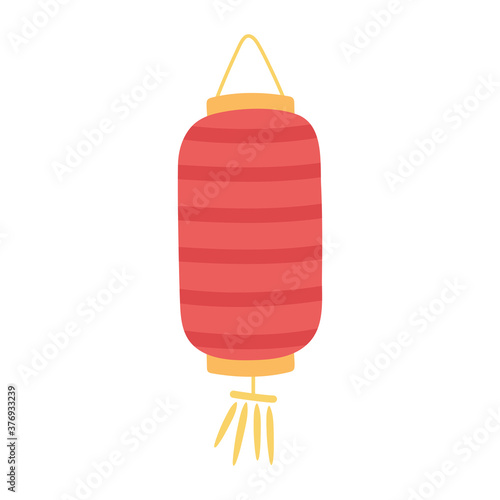 chinese lantern traditional decoration isolated icon style