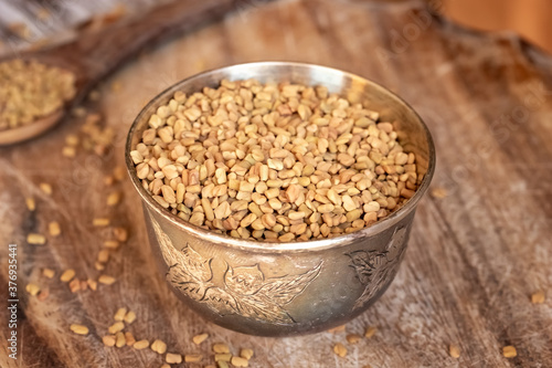 Fenugreek seeds in a bowl