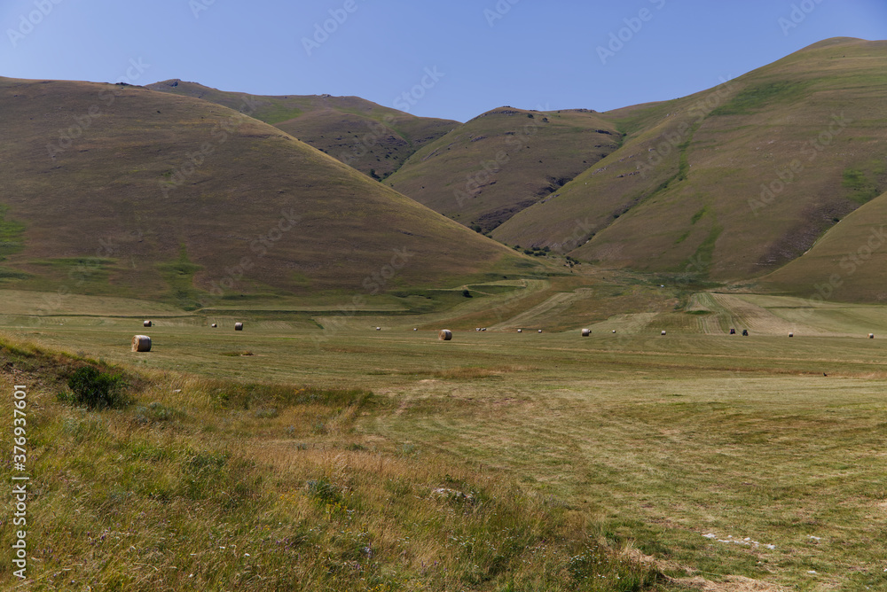 Fototapeta premium The plateau of Castelluccio in UMBRIA, Italy