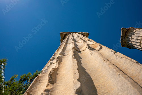 Priene was an ancient Greek city of Ionia located at the base of an escarpment of Mycale, 6 kilometres north of Maeander River, Güllübahçe, Söke, Turkey photo