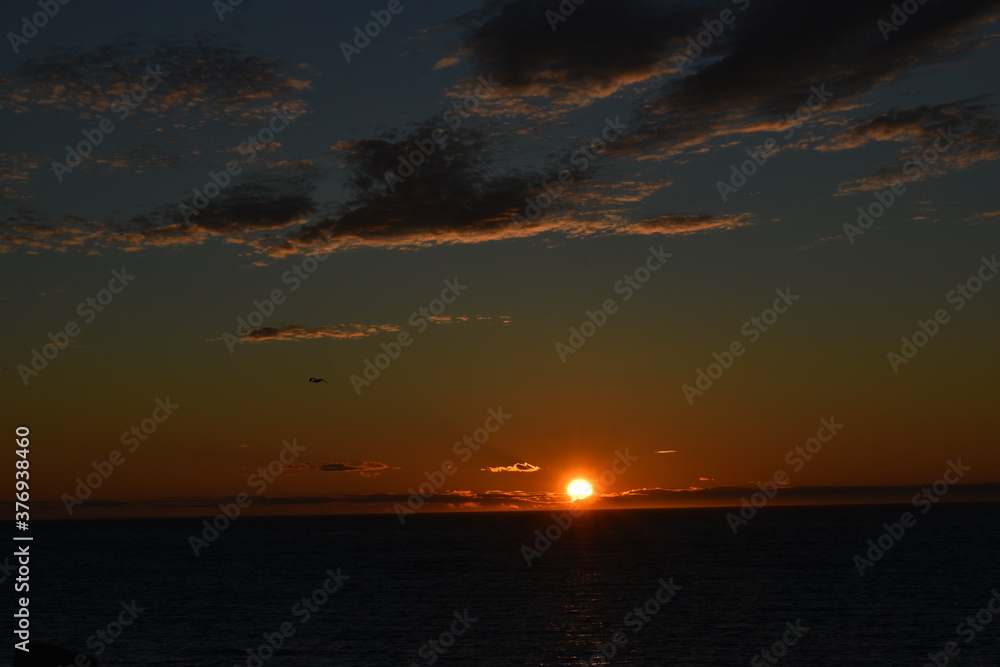 A sunset in Matane, Quebec