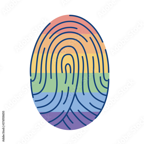 Isolated identity gay community lgbtq icon - Vector