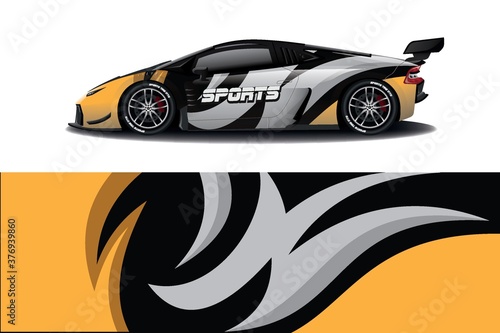 Sports car wrapping decal design © Fadhillah